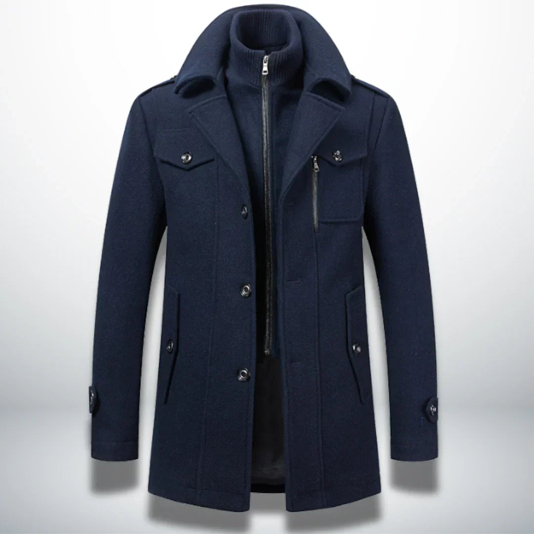 WinterField | Luxurious Double-Collar Trench Coat for Men