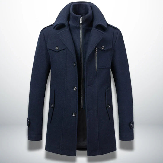 WinterField | Luxurious Double-Collar Trench Coat for Men