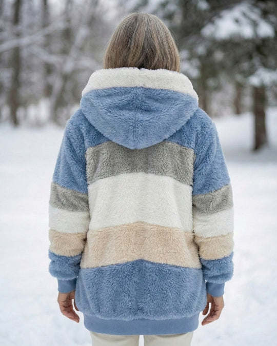 Beverley | Colorblock Plush Jacket