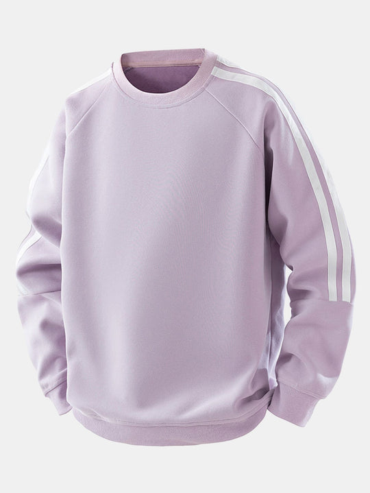 Lonnie - Relaxed Stripe Crewneck Sweatshirt | By Julian & Claire Toronto