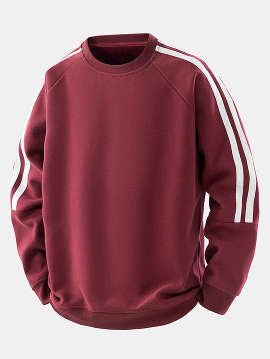 Lonnie - Relaxed Stripe Crewneck Sweatshirt | By Julian & Claire Toronto
