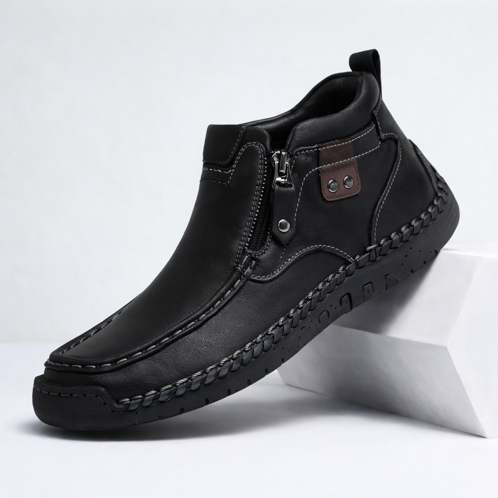Scott Leather Ankle Boots
