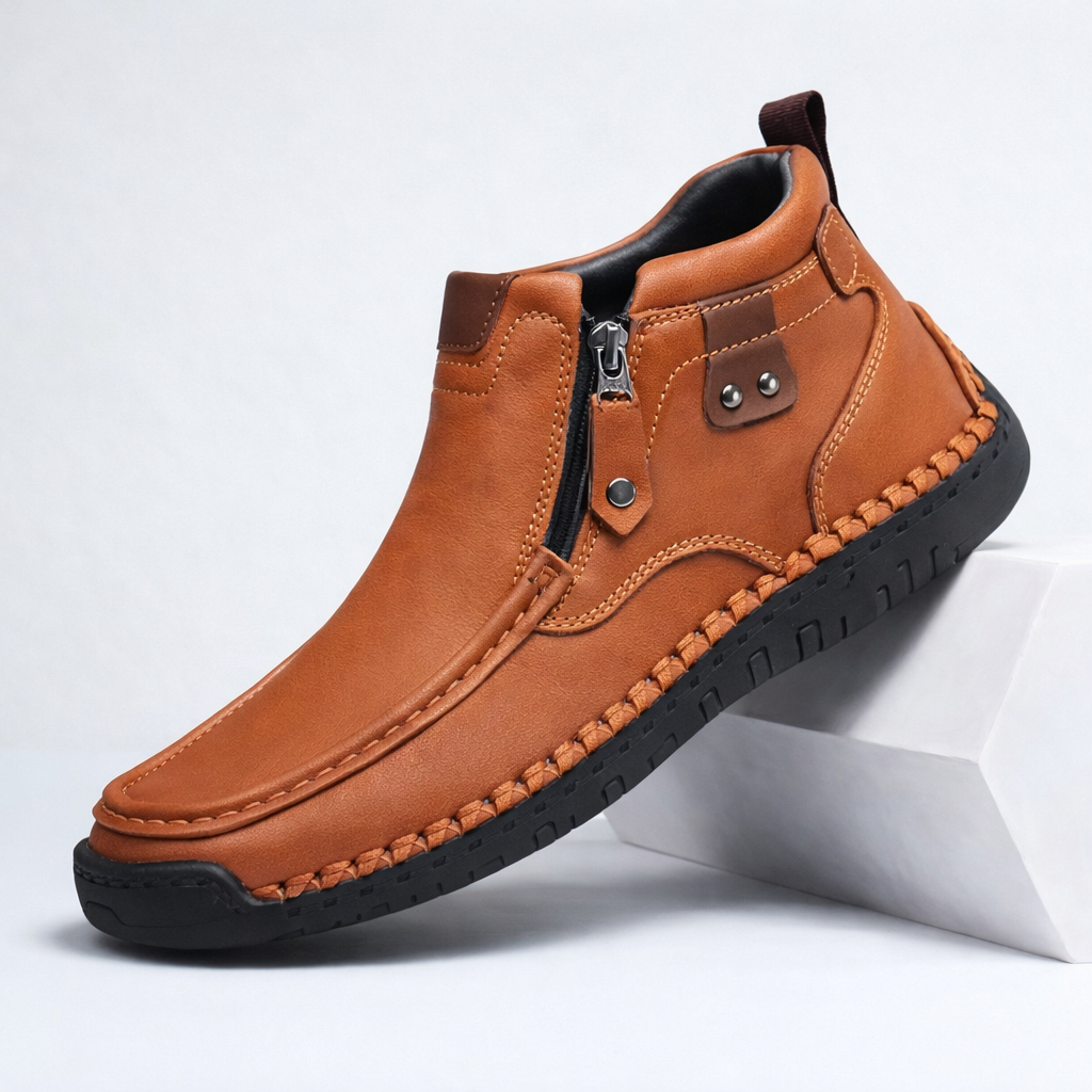 Scott Leather Ankle Boots