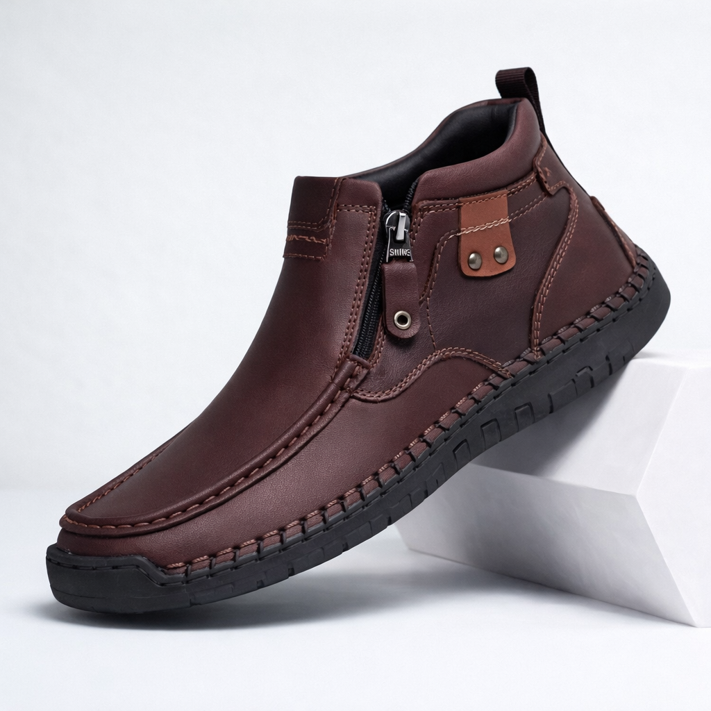 Scott Leather Ankle Boots
