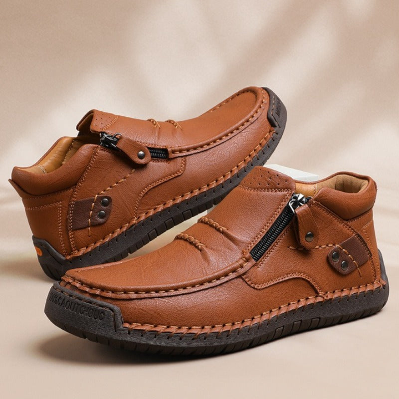 Men's Italian Leather Ankle Boots | Savoni