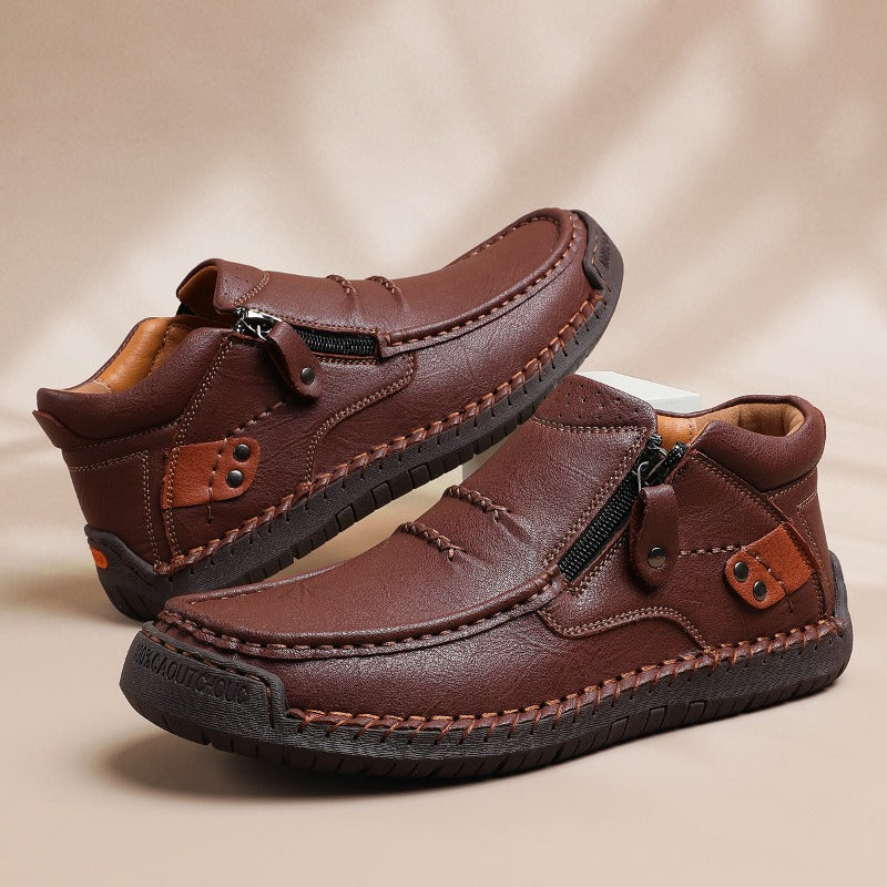 Men's Italian Leather Ankle Boots | Savoni