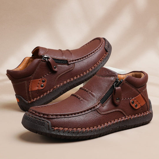 Men's Italian Leather Ankle Boots | Savoni