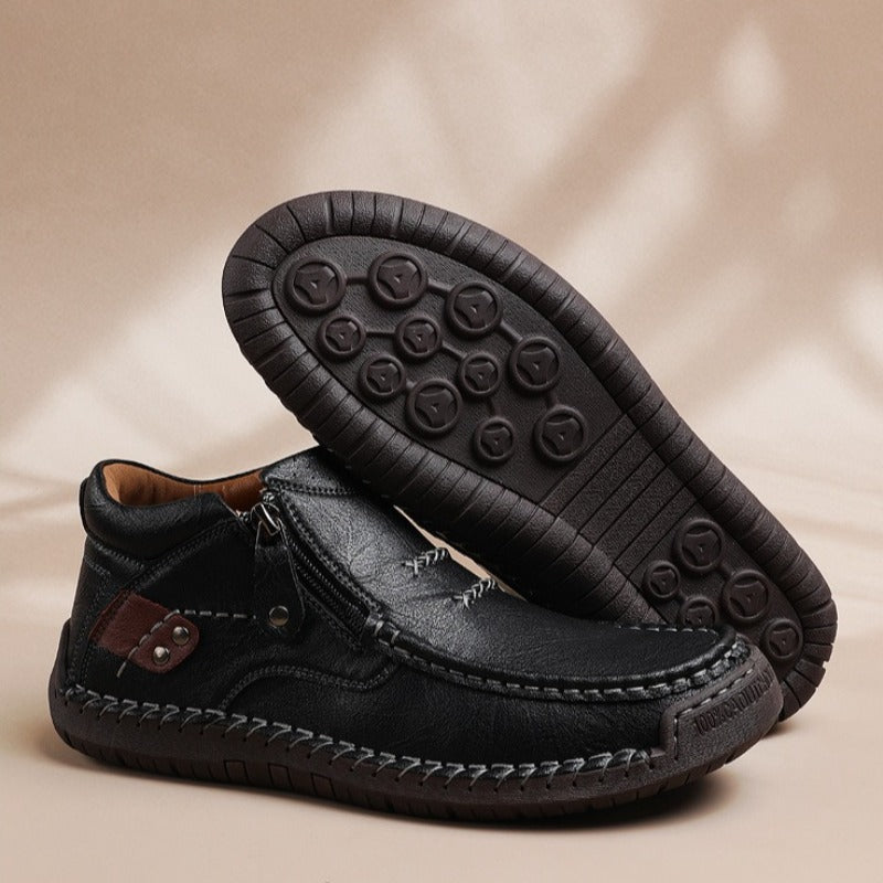 Men's Italian Leather Ankle Boots | Savoni