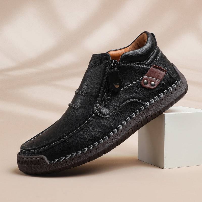 Men's Italian Leather Ankle Boots | Savoni