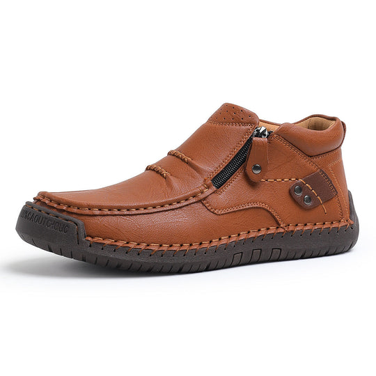 Men's Italian Leather Ankle Boots | Savoni
