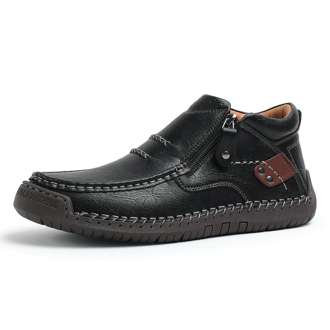 Men's Italian Leather Ankle Boots | Savoni