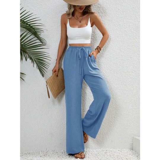 FISHA – Classic High Waist Wide Leg Trousers