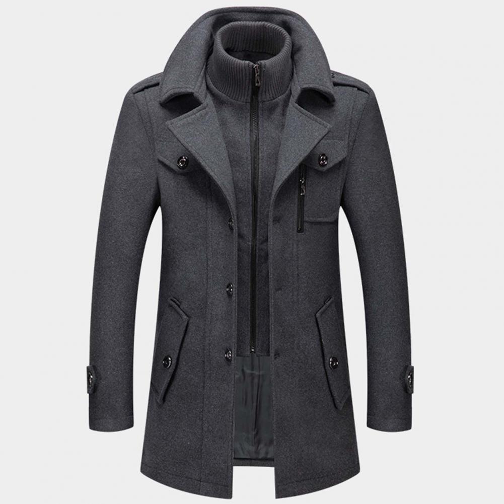 WinterField | Luxurious Double-Collar Trench Coat for Men