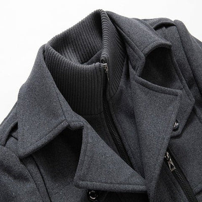 WinterField | Luxurious Double-Collar Trench Coat for Men