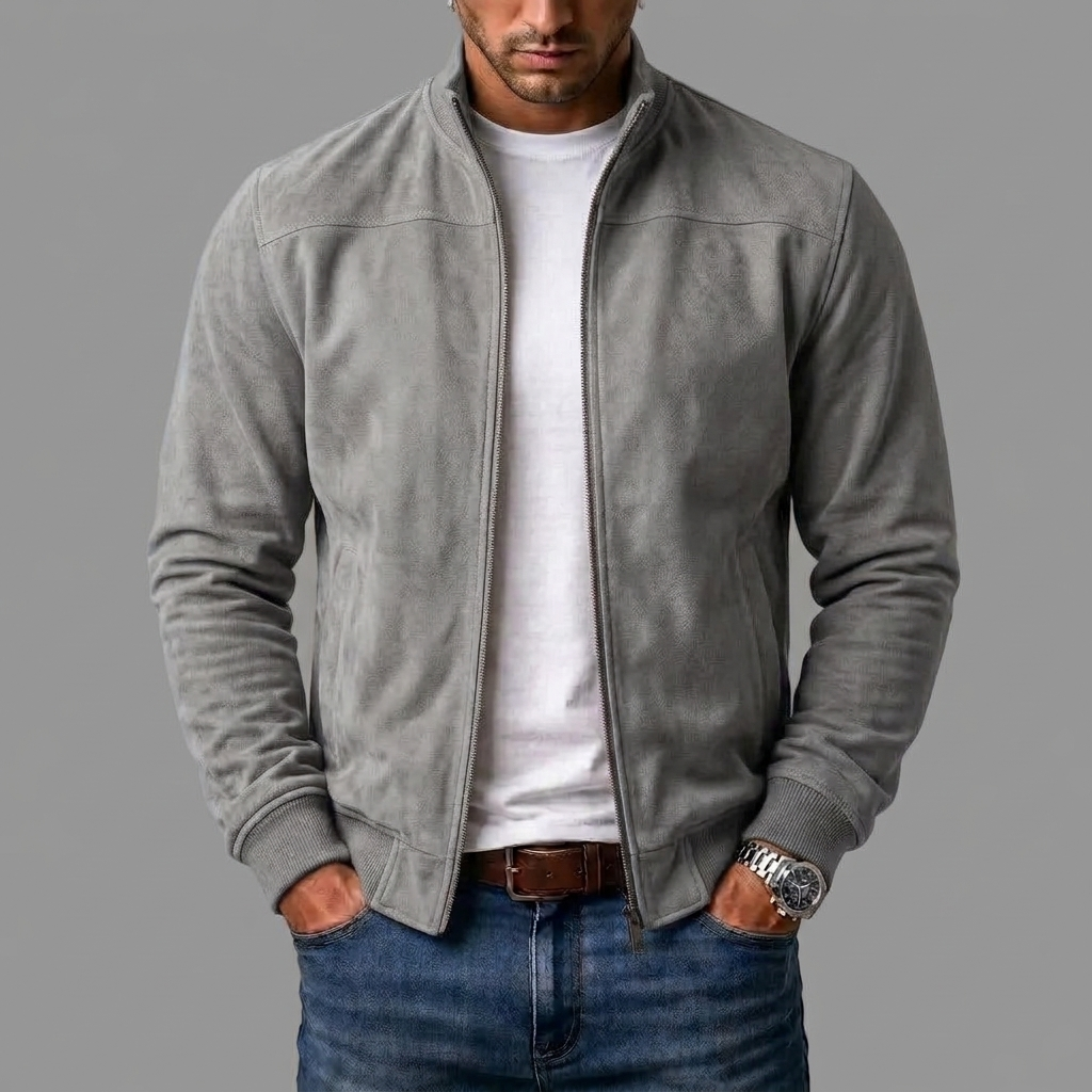 WinterField | Elegant Suede Bomber Jacket for Men (Buy 1, Get 1 FREE)