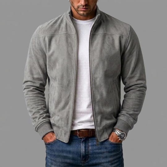 WinterField | Elegant Suede Bomber Jacket for Men (Buy 1, Get 1 FREE)