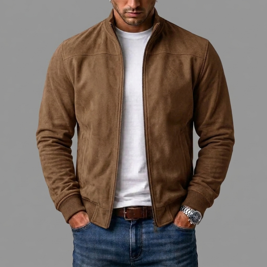 WinterField | Elegant Suede Bomber Jacket for Men (Buy 1, Get 1 FREE)