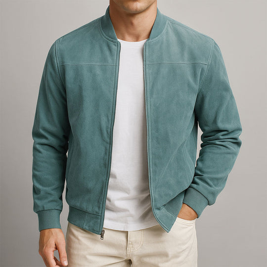 Valerio | Suede-Look Bomber Jacket